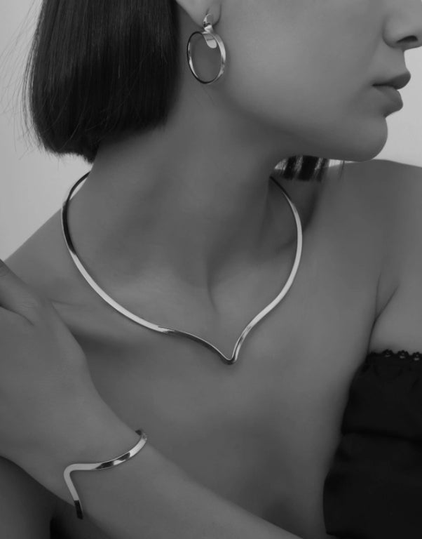 18k Gold & Silver Plated Jewelry Set