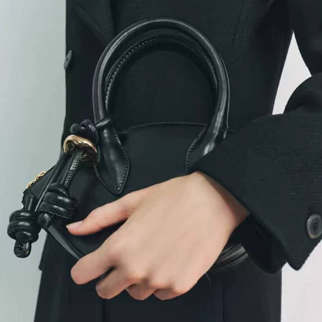 Patent Leather Top Handle Bag
