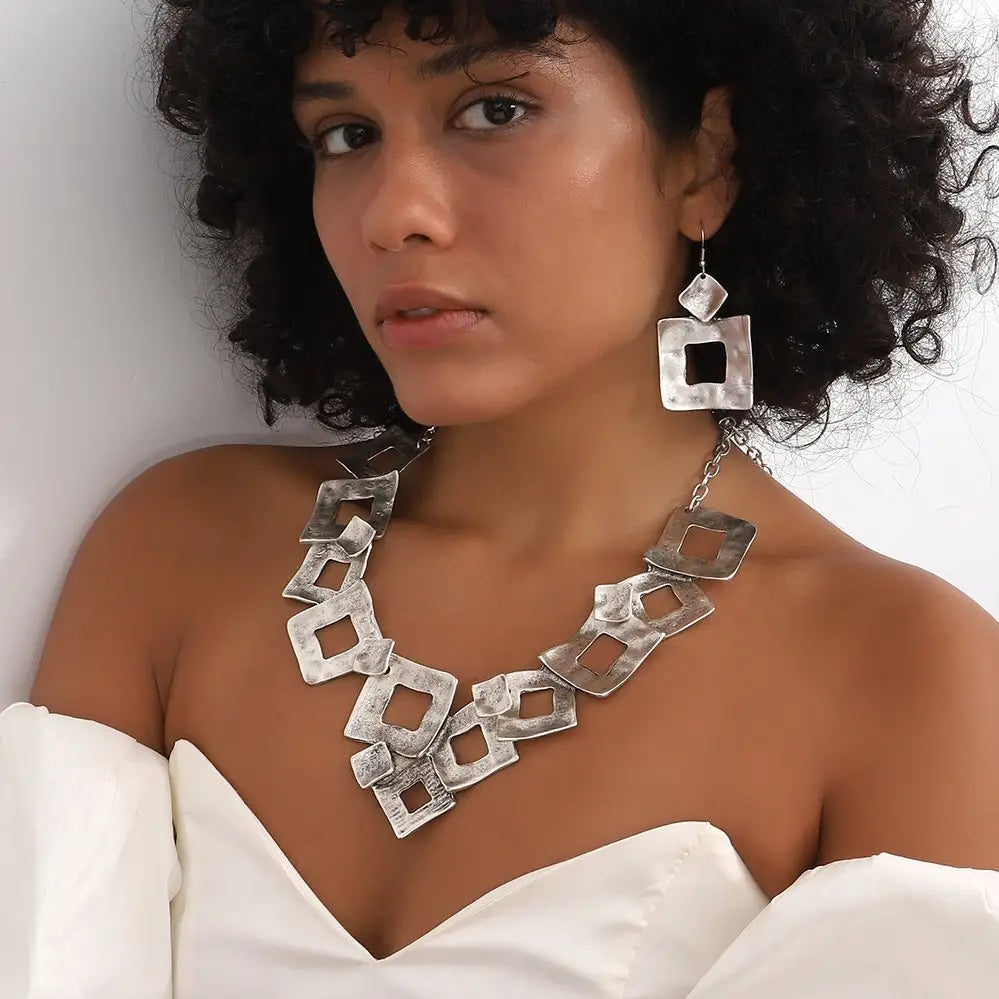 Silver Plated Hand Made Jewelry Set