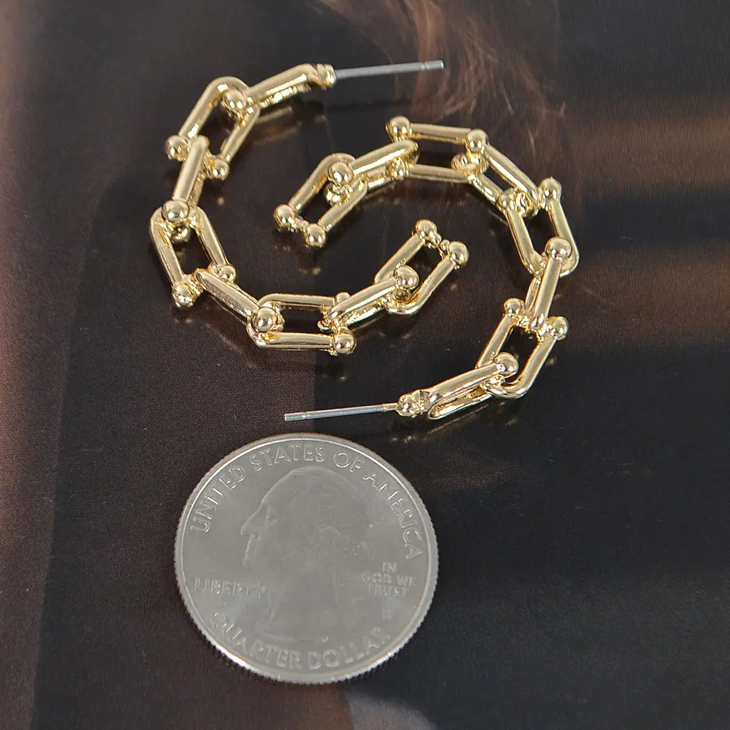 Chain Hoop Earring