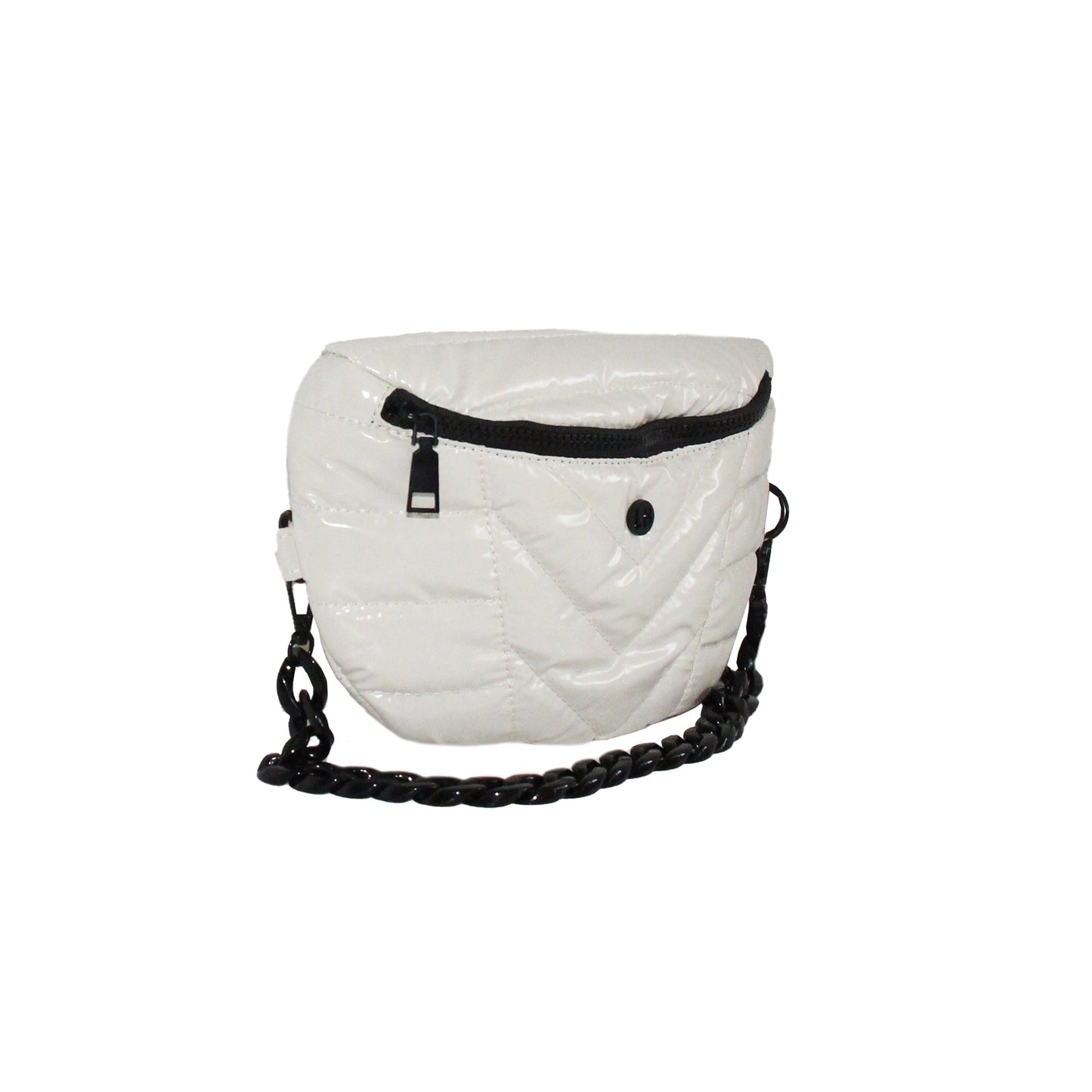 Nina Puffer Crossbody/Belt Bag Vanilla