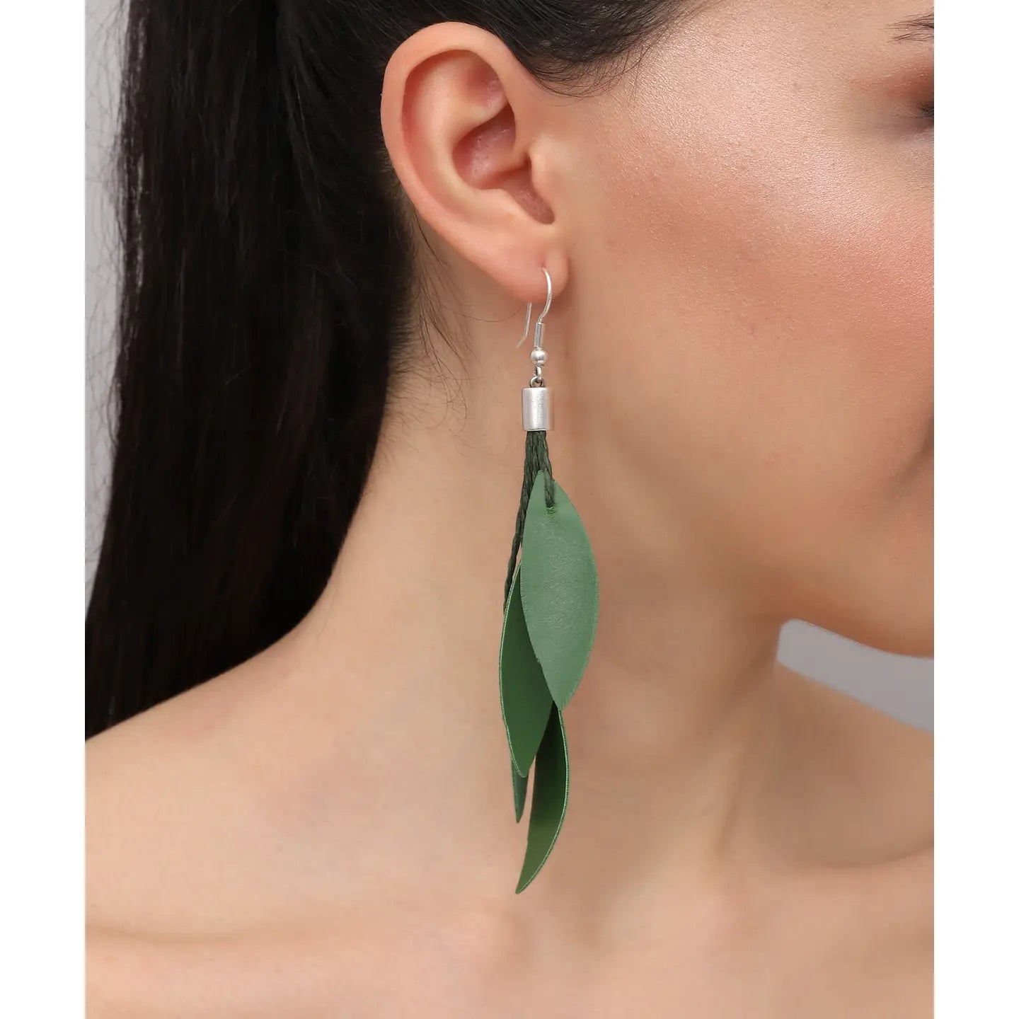 Handmade Special Design Leather Leaf Jewelry Set