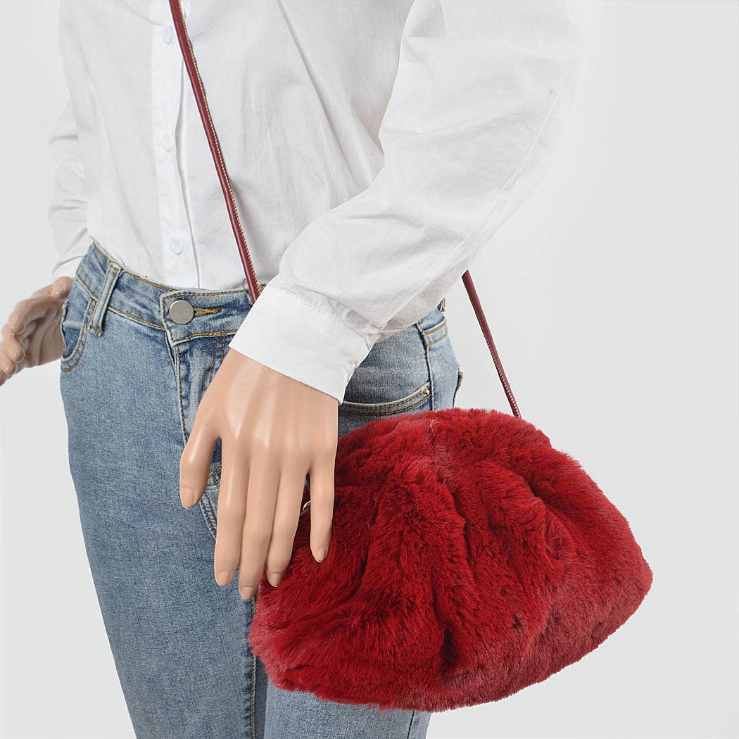 Faux Fur Crossbody Bag