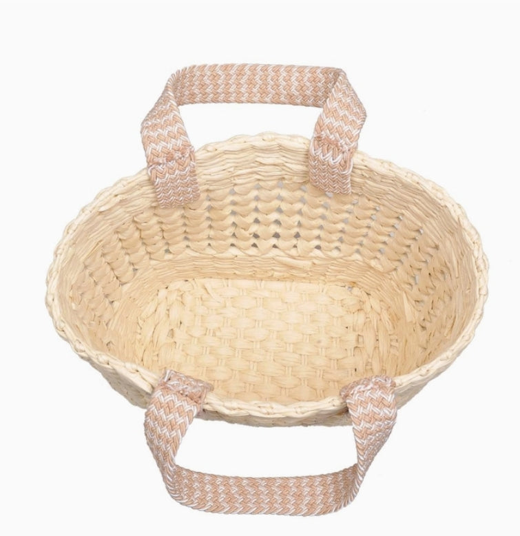 June Woven Knot Straw Tote