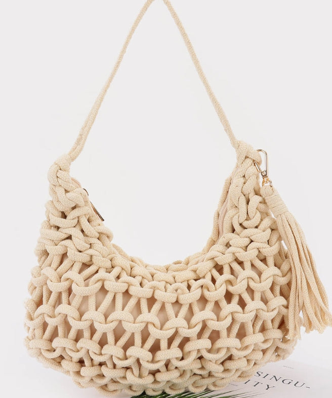 Handmade Cotton Braided Shoulder Bag