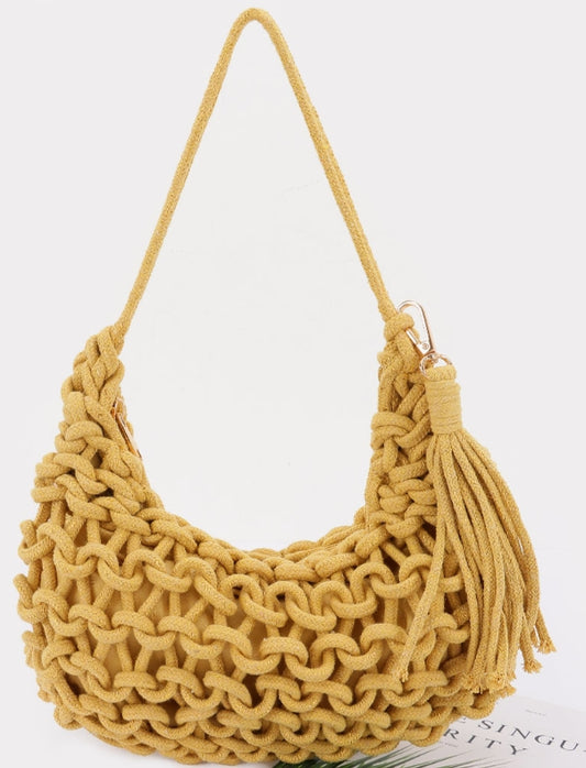 Handmade Cotton Braided Shoulder Bag