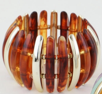 Wide Crystal Cuff Bracelet