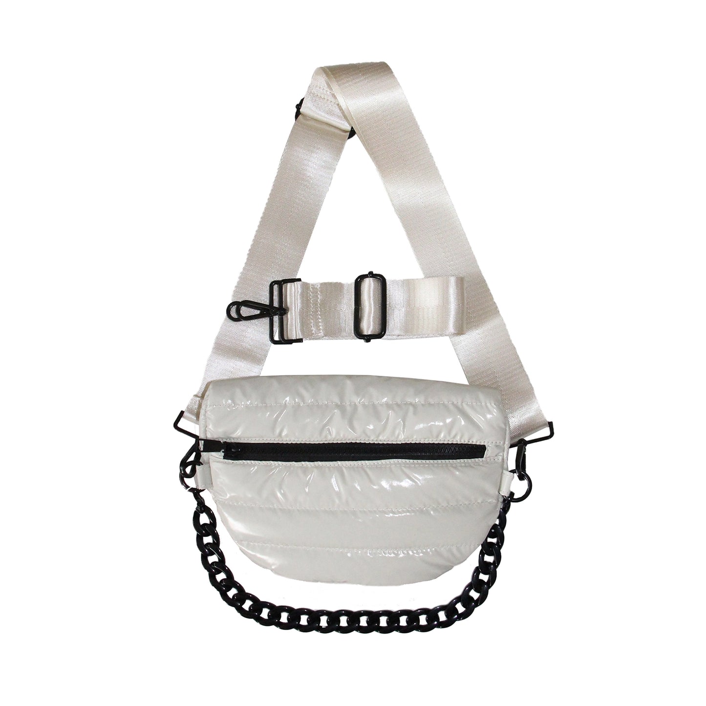 Nina Puffer Crossbody/Belt Bag Vanilla