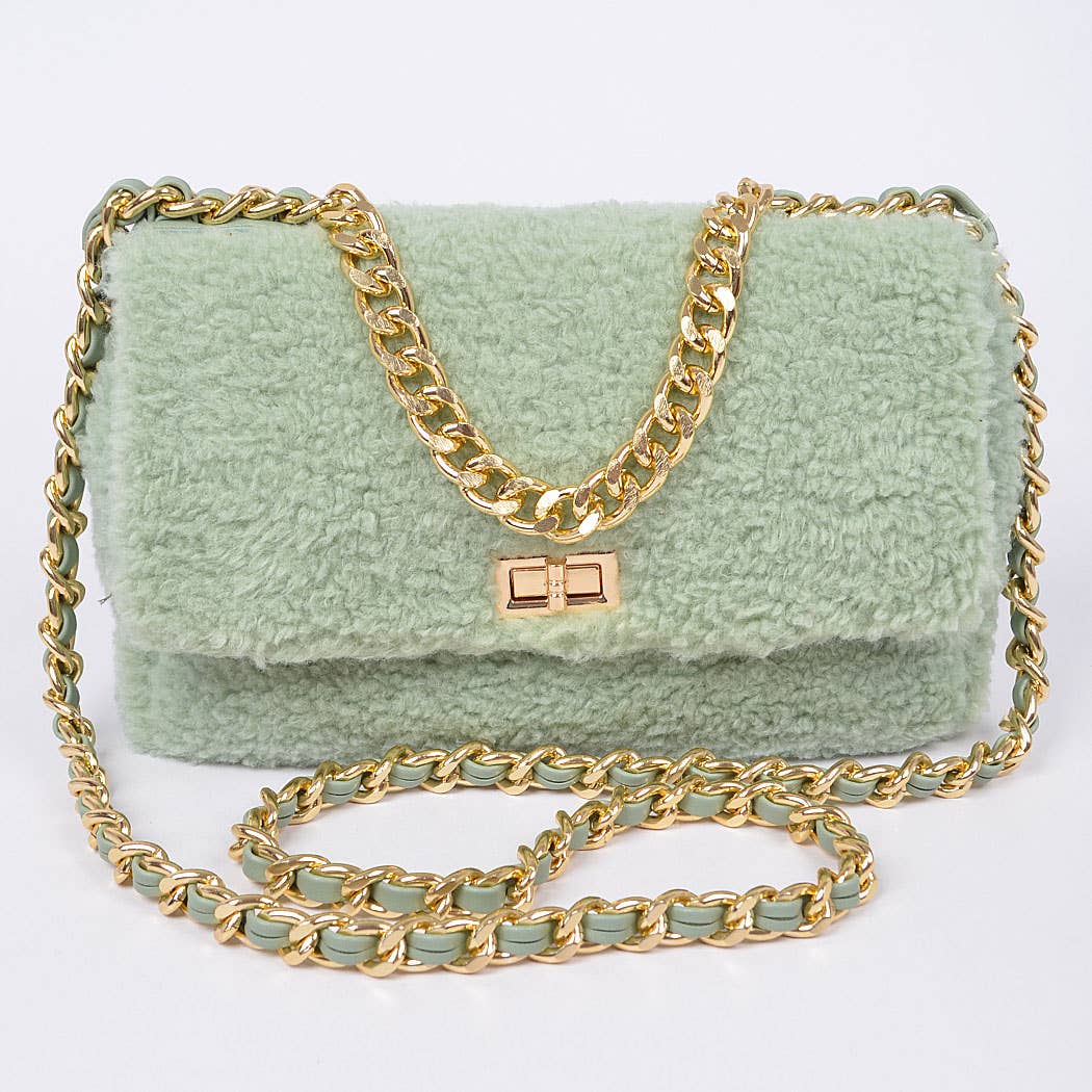 Faux Fur Shoulder Bag