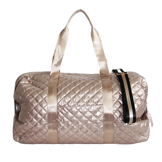 The Debra Diamond Weekender Duffle Bag Champagne
