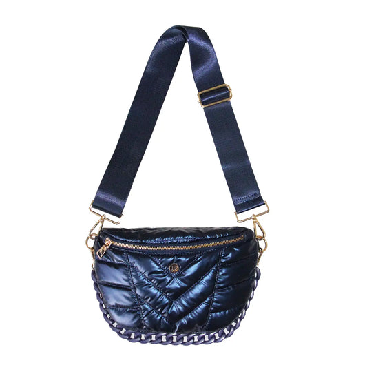 Nina Puffer Crossbody/Belt Bag Sapphire
