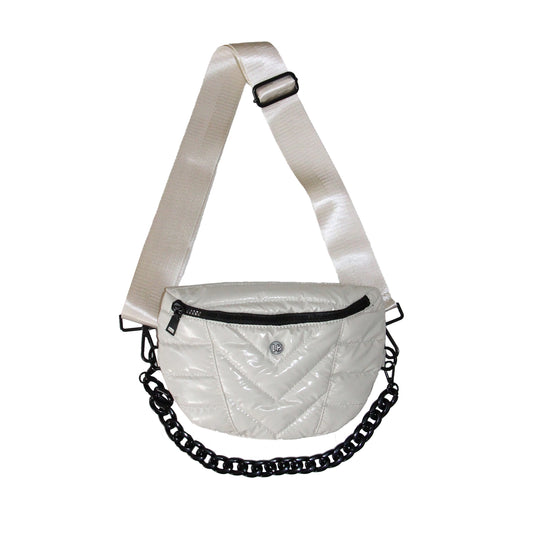 Nina Puffer Crossbody/Belt Bag Vanilla