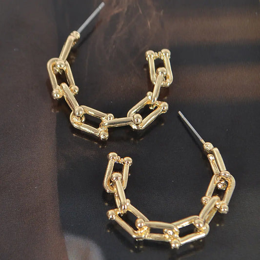 Chain Hoop Earring